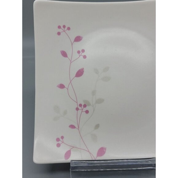 Teavana Square Dinner Plate 10" Fine Porcelain Exclusive Collection Floral - Picture 12 of 12